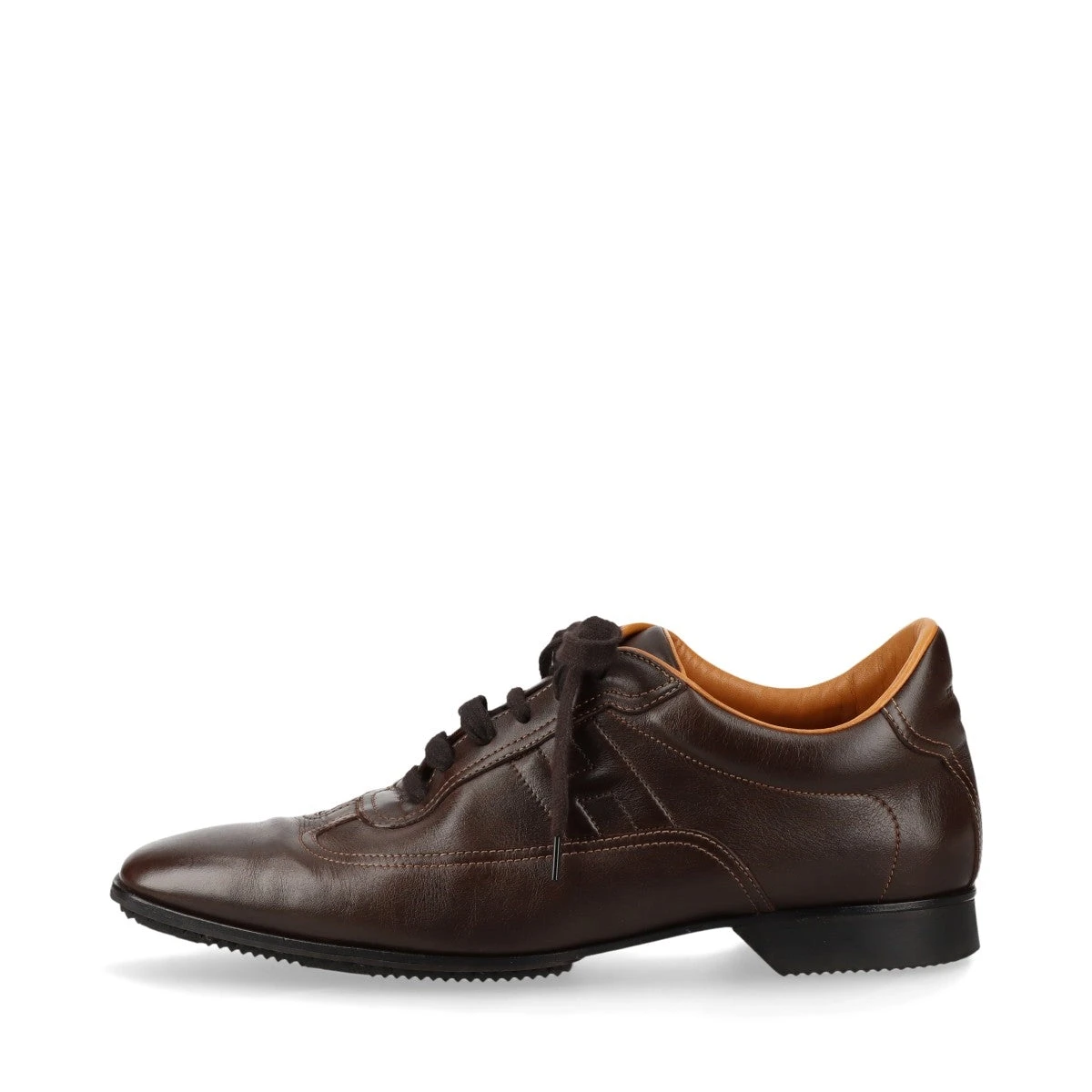 HERMES エルメス　ブラウン レザー スニーカー HERMES(エルメス) H logo quick sneakers Hロゴ クイック レザー