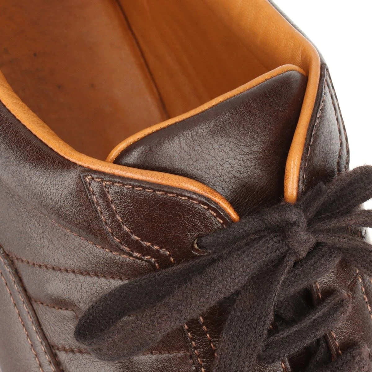 HERMES エルメス　ブラウン レザー スニーカー HERMES(エルメス) H logo quick sneakers Hロゴ クイック レザー