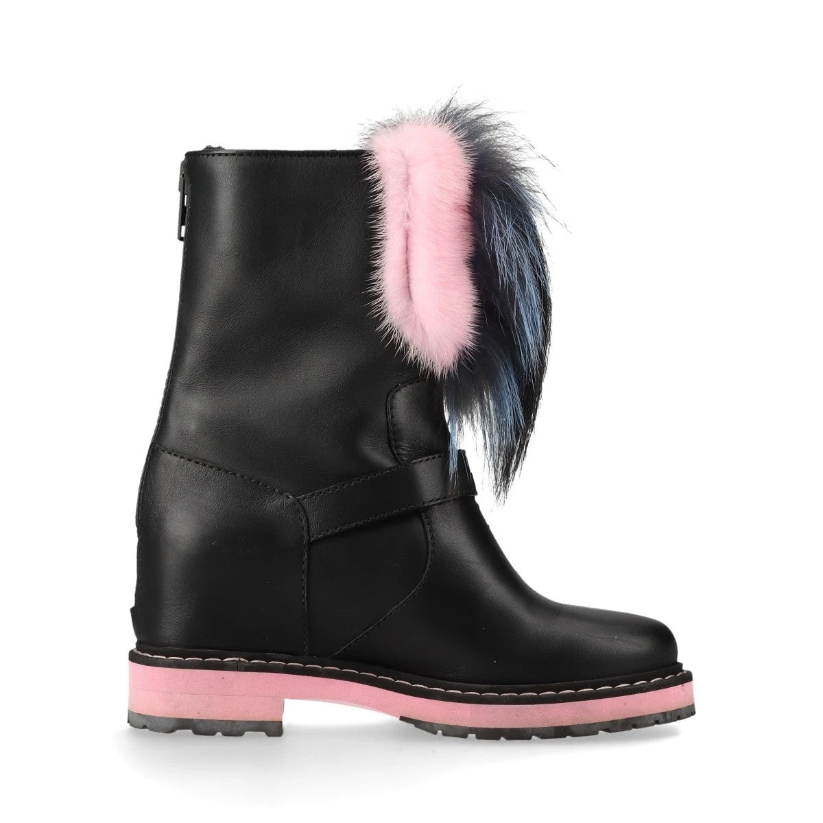 専用 アライヤ　ブラックレザーショートブーツ36 アライヤ ブラックレザーショートブーツ36