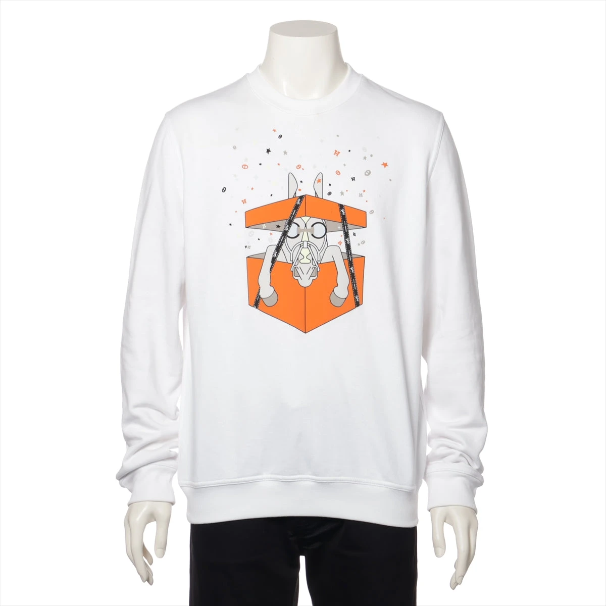 エルメス 24SS コットン スウェット M メンズ ホワイト 41-5722