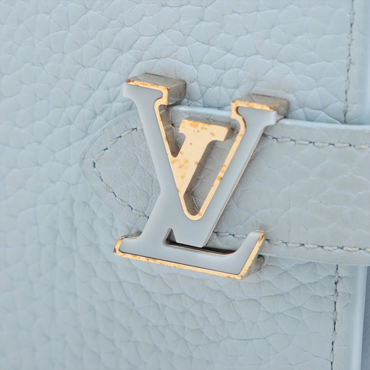 中古 ルイ ヴィトン LOUIS VUITTON M83572 RFID(ICチップ) ユニセックス 二つ折り財布 ブルーオランプ トリヨンレザー LOUIS VUITTON - 中古 ルイ ヴィトン LOUIS VUITTON M83572 RFID(IC
