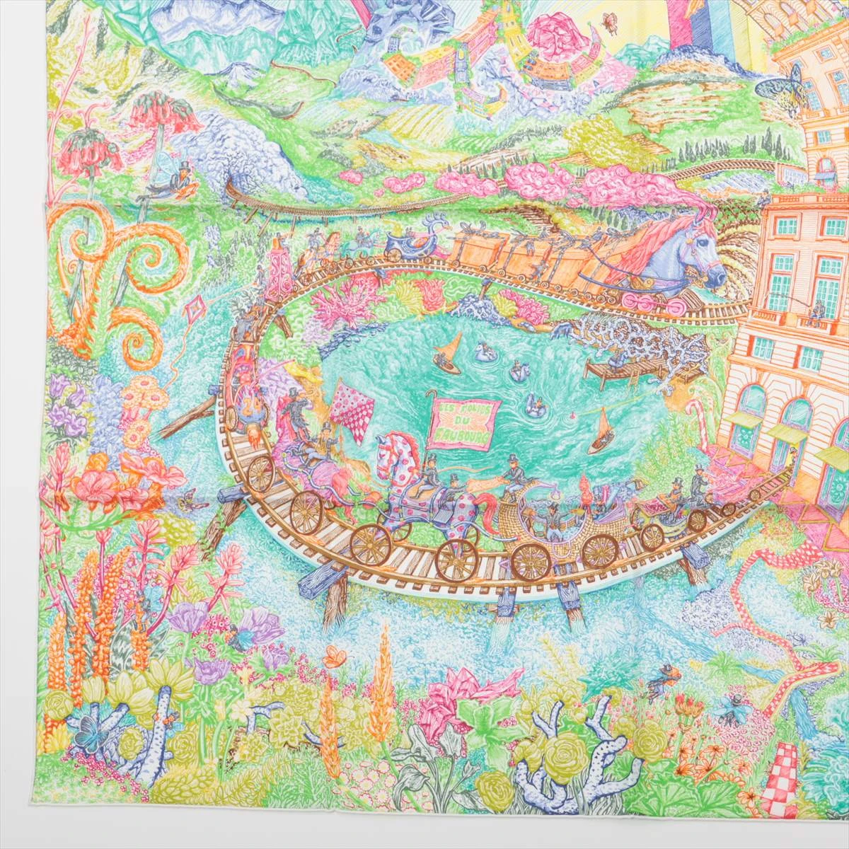 エルメス カレ90 LES FOLIES DU FAUBOUR クレイジー フォーブル