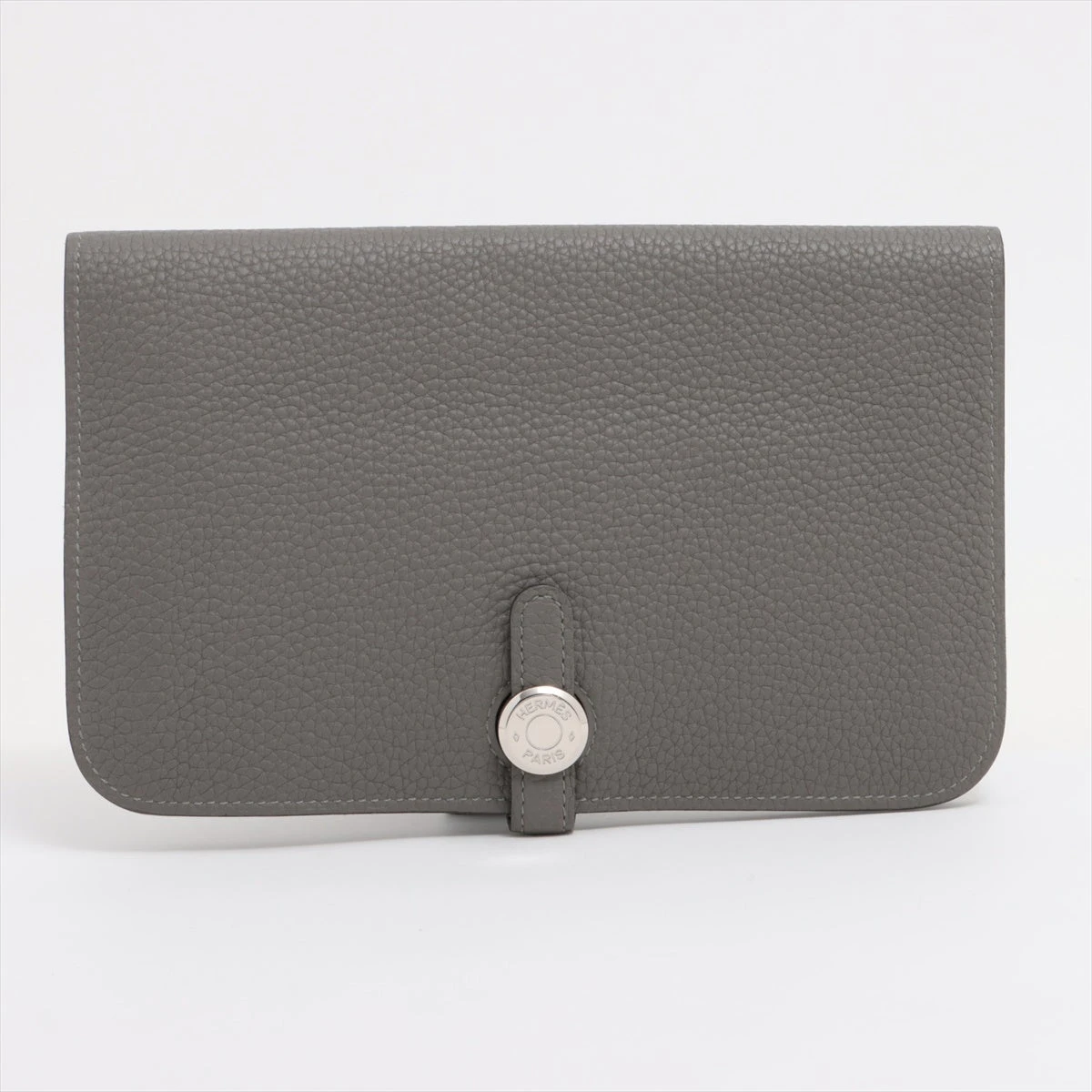 エルメス HERMES ドゴンデュオ ドゴンGM 財布 トリヨンクレマンス エルメス ドゴンGM トリヨンクレマンス 財布 グレー シルバー