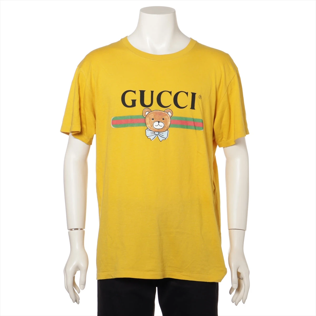 GUCCI グッチ イエロー Tシャツ オシャレアイテム グッチ Tシャツ/カットソー｜イエロー(黄色)｜中古ブランド品
