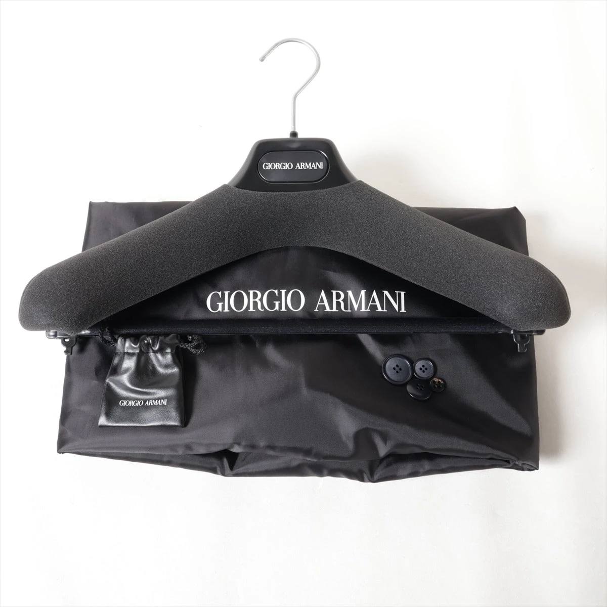ジョルジオアルマーニ 黒タグ カシミヤ リバーコート ノーカラー ダークグリーン GIORGIO ARMANI(ジョルジオアルマーニ) / ジョルジオアルマーニ