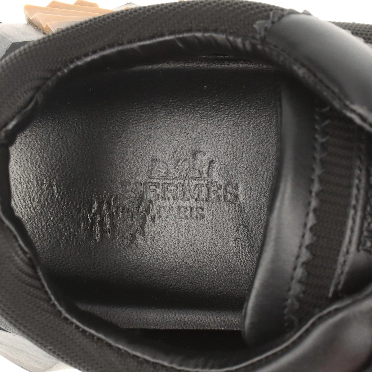 エルメス バウンシング メッシュ×レザー スニーカー 41.5 メンズ