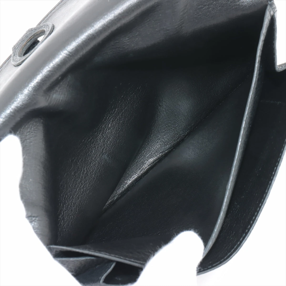 エルメス 財布 ブラック ゴールド　ドゴン エルメス ドゴンGM トゴ 財布 ブラック ゴールド金具 刻印不鮮明