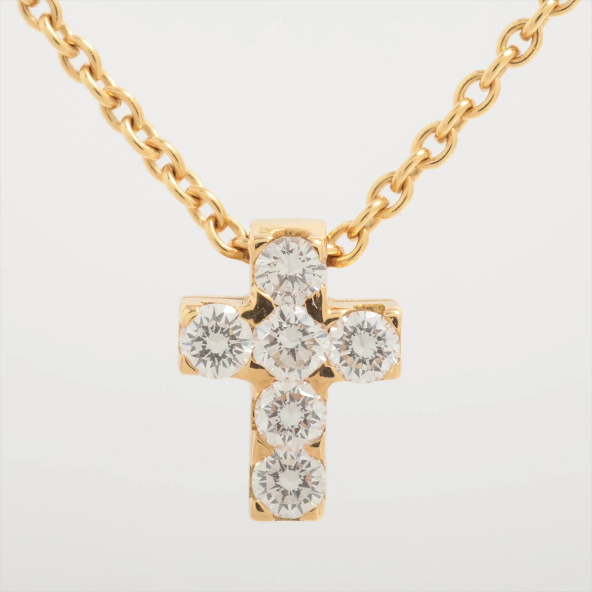 ヴァンクリーフ&アーペル ミニ クロアチュール ダイヤ ネックレス 18Kt