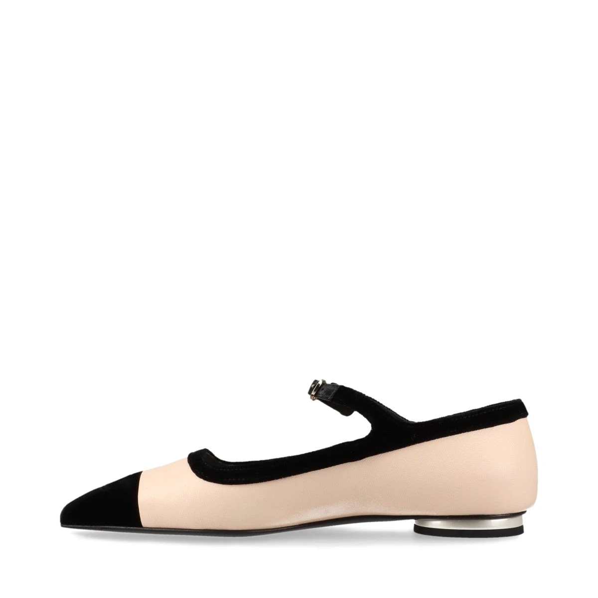 シャネル ストラップパンプス ココマーク カメリア 36C 23cm 黒