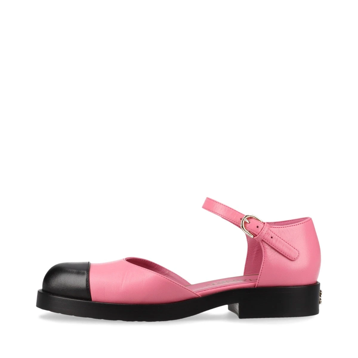 CHANEL シャネル CCストラップレザー パンプス黒size35C 美品】CHANEL シャネル CCストラップレザー パンプス黒size35C