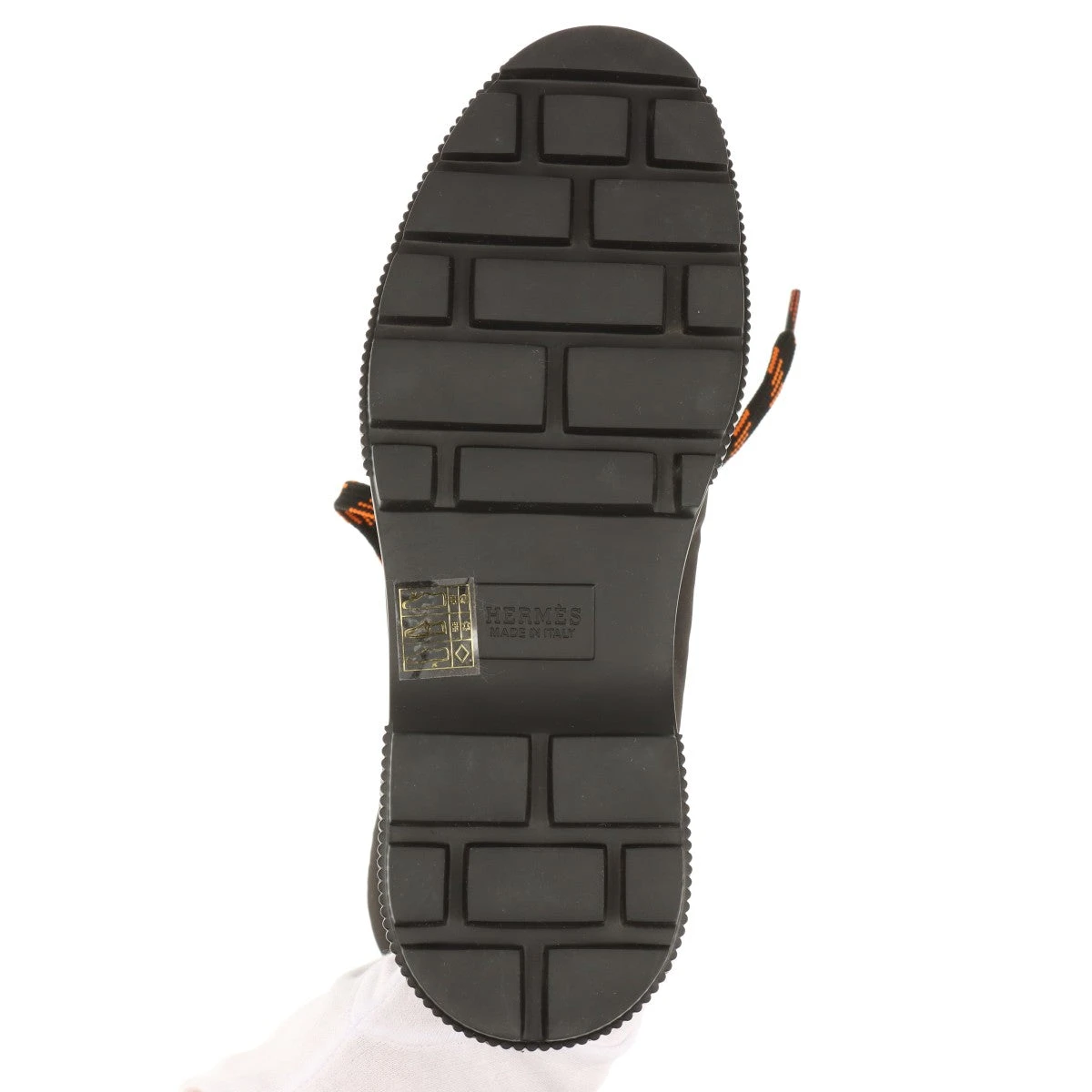 エルメス フレッシュ ナイロン×レザー ショートブーツ 37.5 レディース