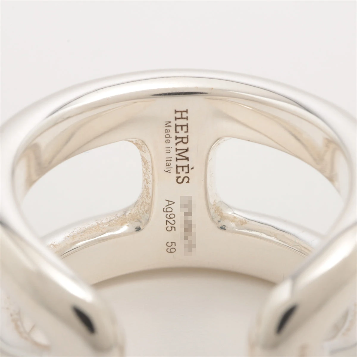エルメス オスモズ PM リング 59 925 14.5g シルバー A3172046