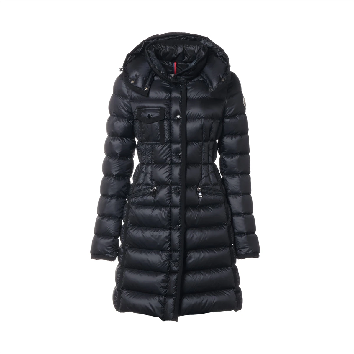 モンクレールエルミンヌ0 ロングダウンコートSサイズ黒
