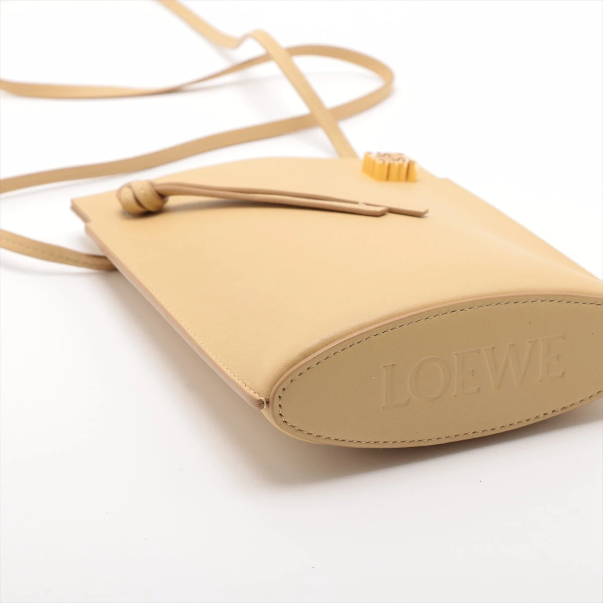 夏のお出かけにピッタリ！LOEWE ダイスポケット♡ペーパークラフト（ベージュ） ロエベ ダイスポケット レザー ショルダーバッグ ベージュ A3184045