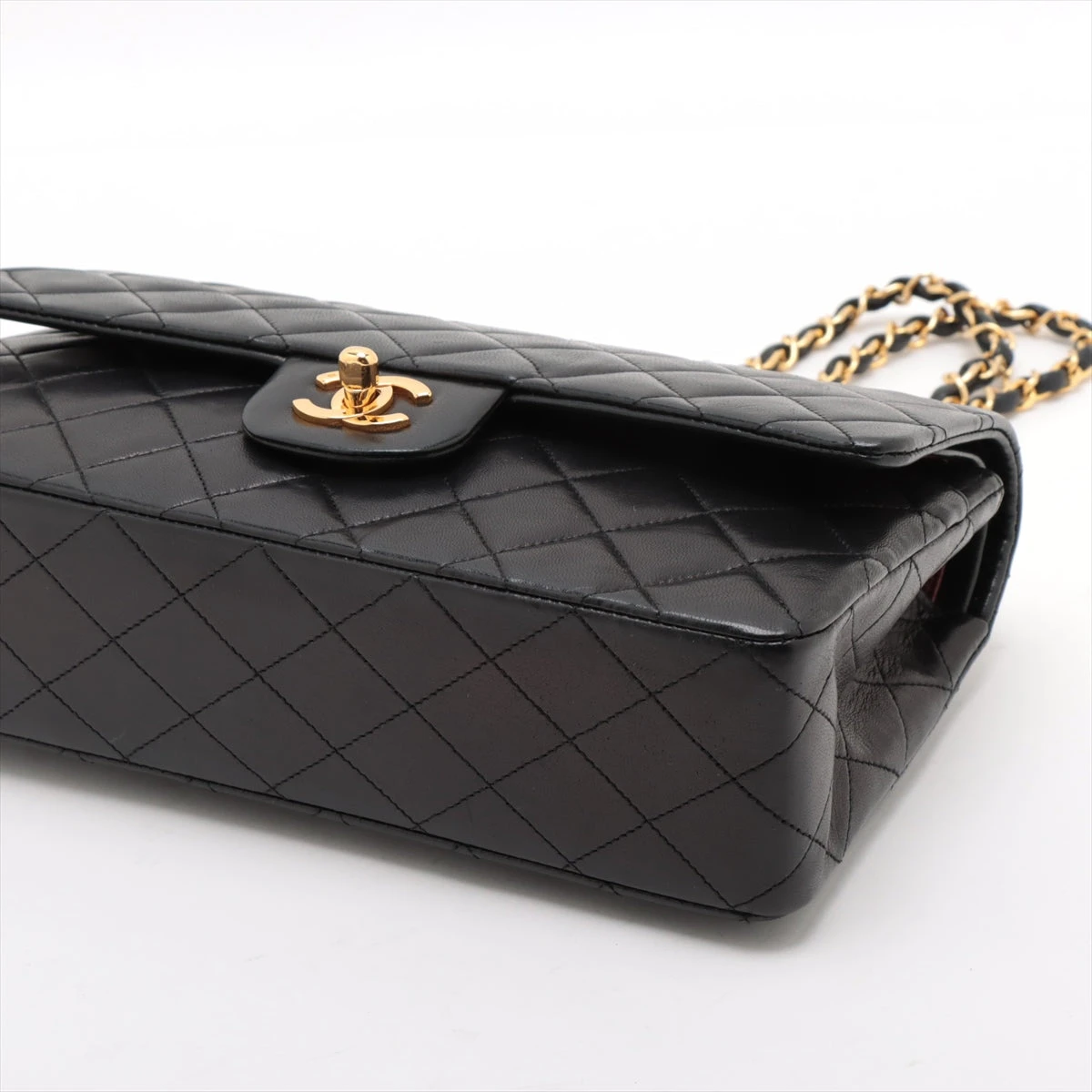 シャネル マトラッセ25 ラムスキン ダブルフラップ ダブルチェーン