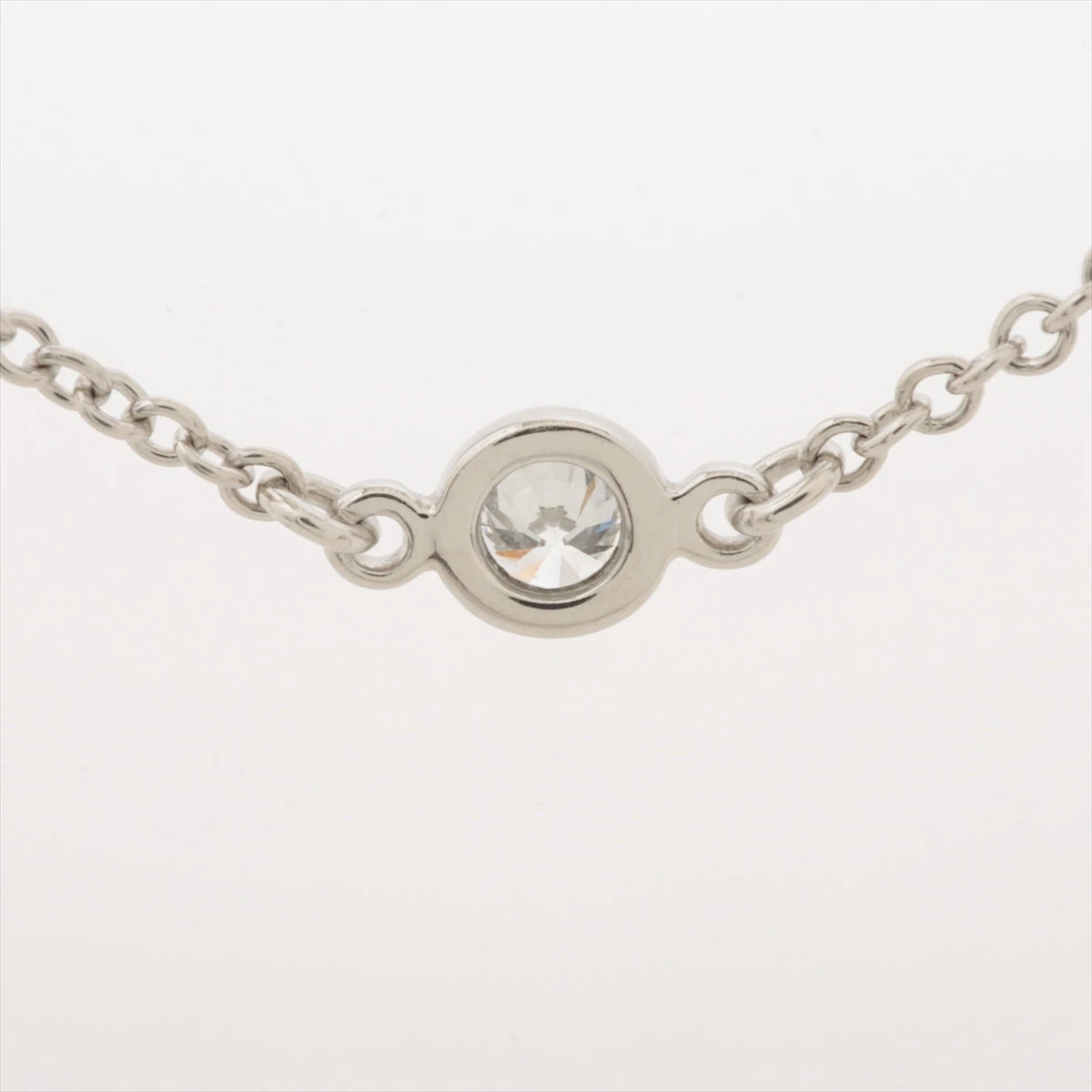 ティファニー バイザヤード 5P ダイヤ ネックレス Pt950 2.8g