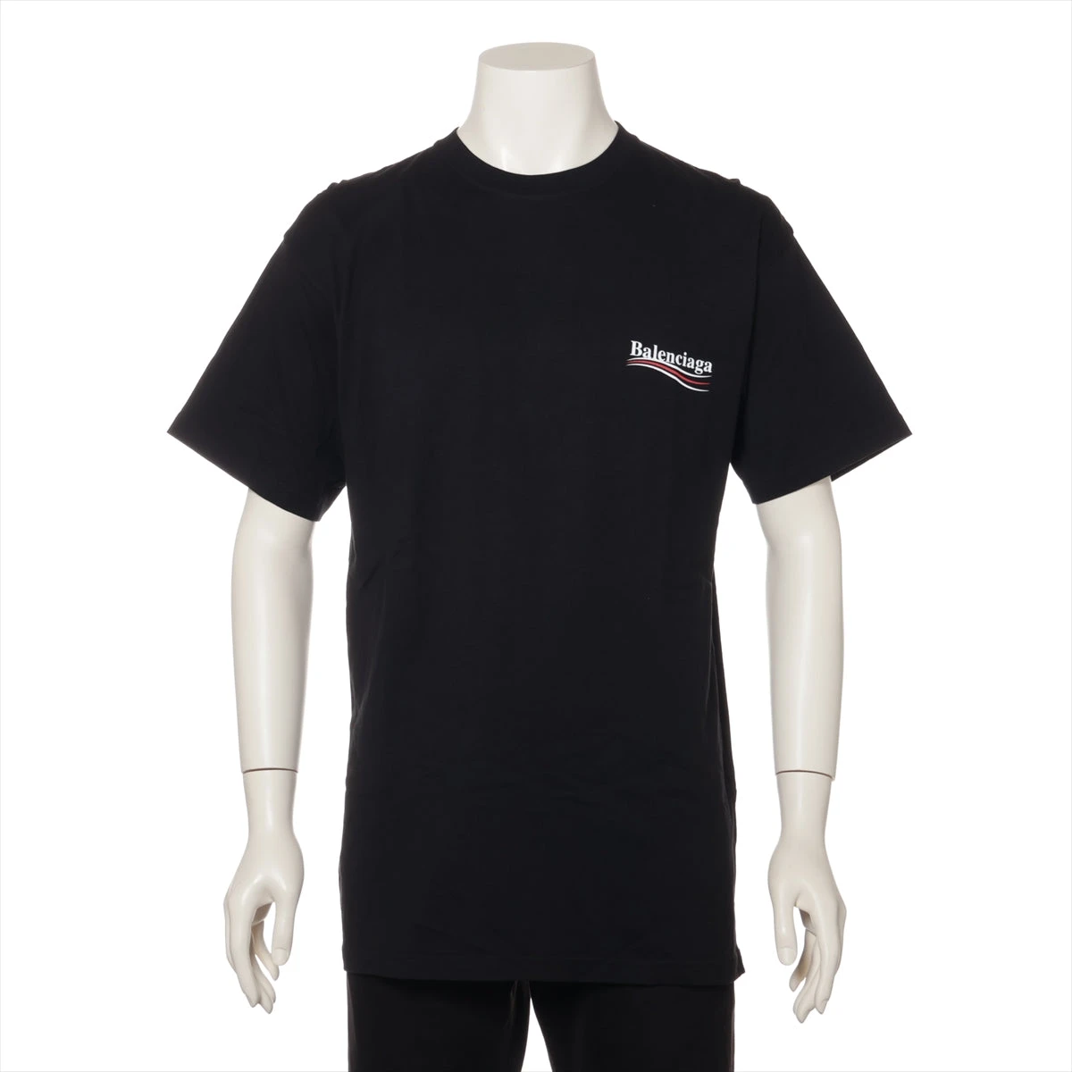 バレンシアガ 19年 コットン Tシャツ XS メンズ ブラック 570803 バレンシアガ 19年 コットン Tシャツ XS メンズ ブラック 570803