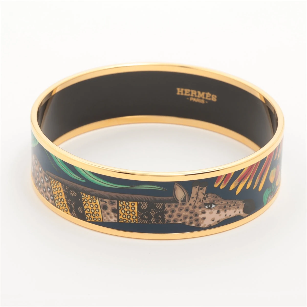◇エルメス◇GP/エマイユGM/バングル/ブランド エルメス エマイユGM バングル GP ゴールド A3654036｜中古