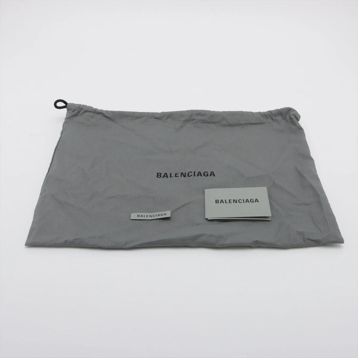 バレンシアガ アワーグラス クロコ型押し クラッチバッグ ブラック