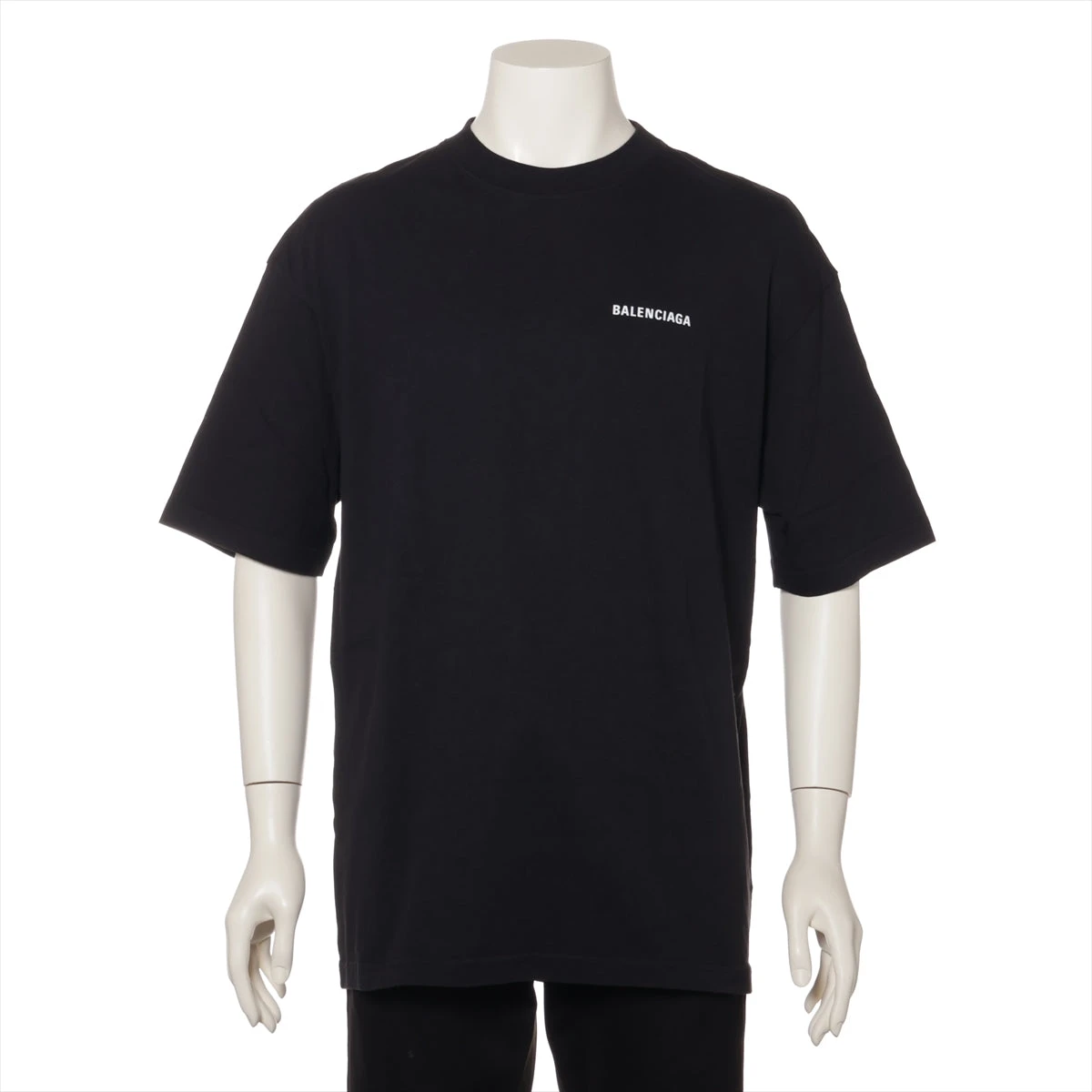 バレンシアガ 20年 コットン Tシャツ XS メンズ ブラック 612966 