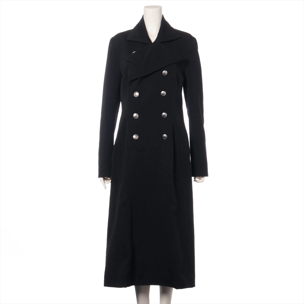 ヨウジヤマモト黒 ウール ピーコート レディース