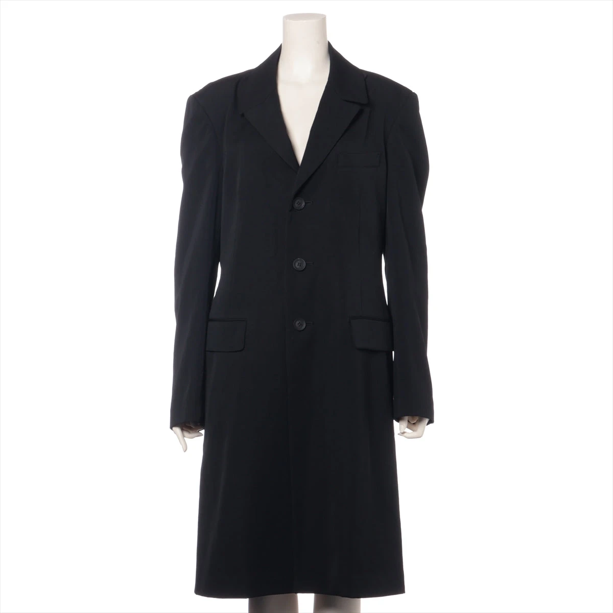 ヨウジヤマモト コート 黒 Yohji Yamamoto POUR HOMME シワギャバフードコート - Ka na ta