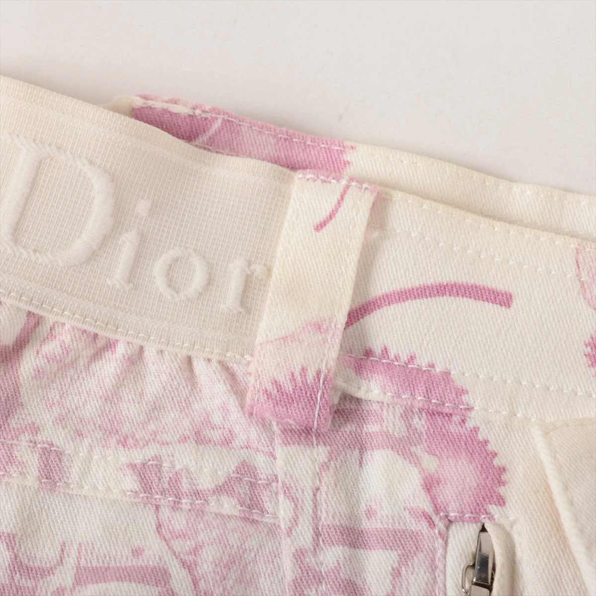 Dior トロッター ヒール ミュール ピンク ブルー Dior トロッター ヒール ミュール ピンク ブルー ディオール