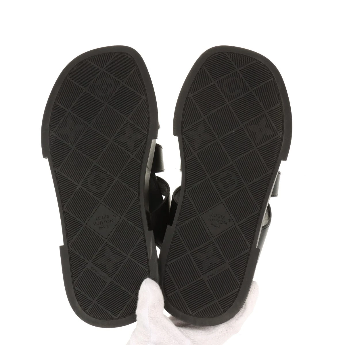 ヴィトン マヤライン 24年 レザー サンダル 37 レディース ブラック