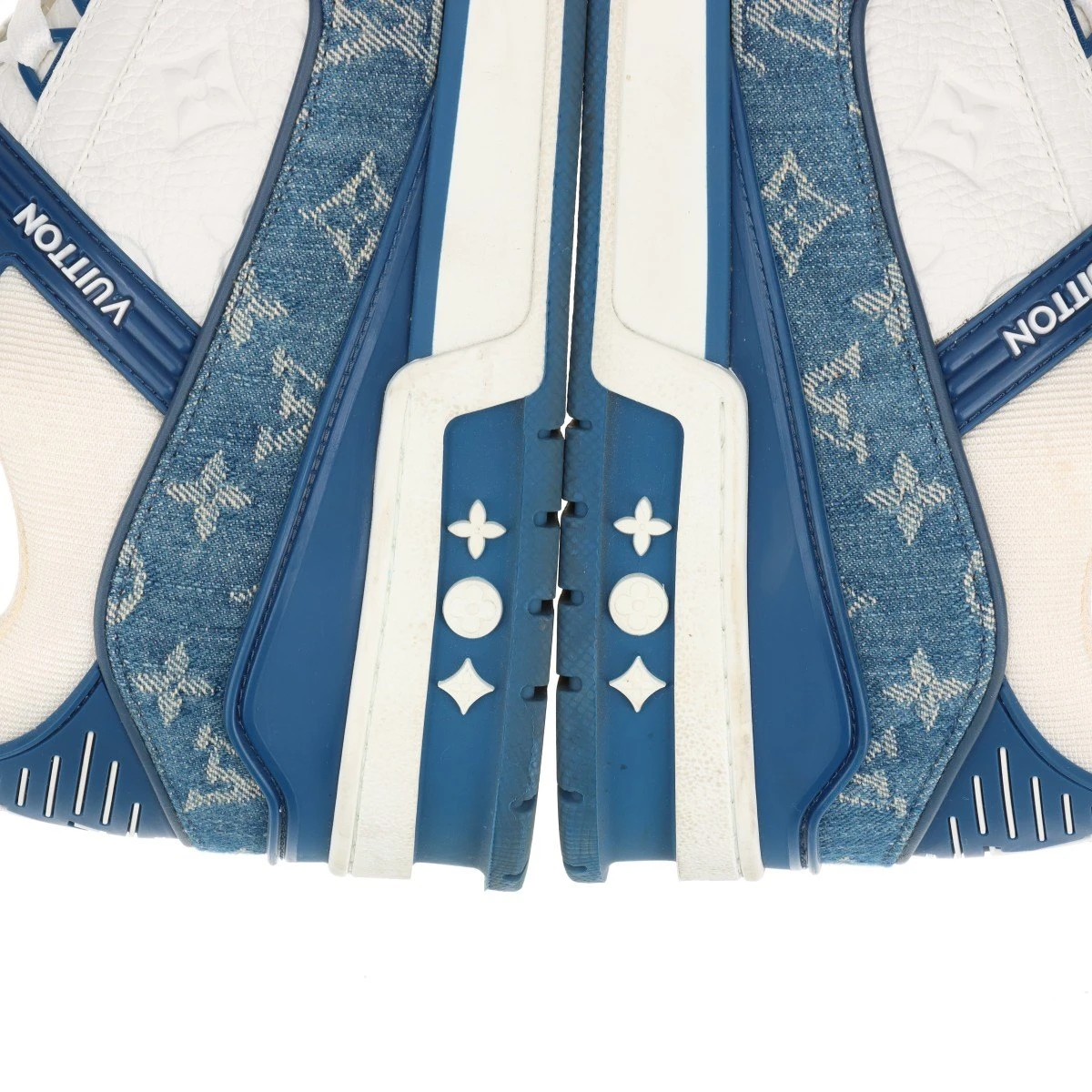 ヴィトン LVトレイナーライン 22年 デニム×レザー スニーカー