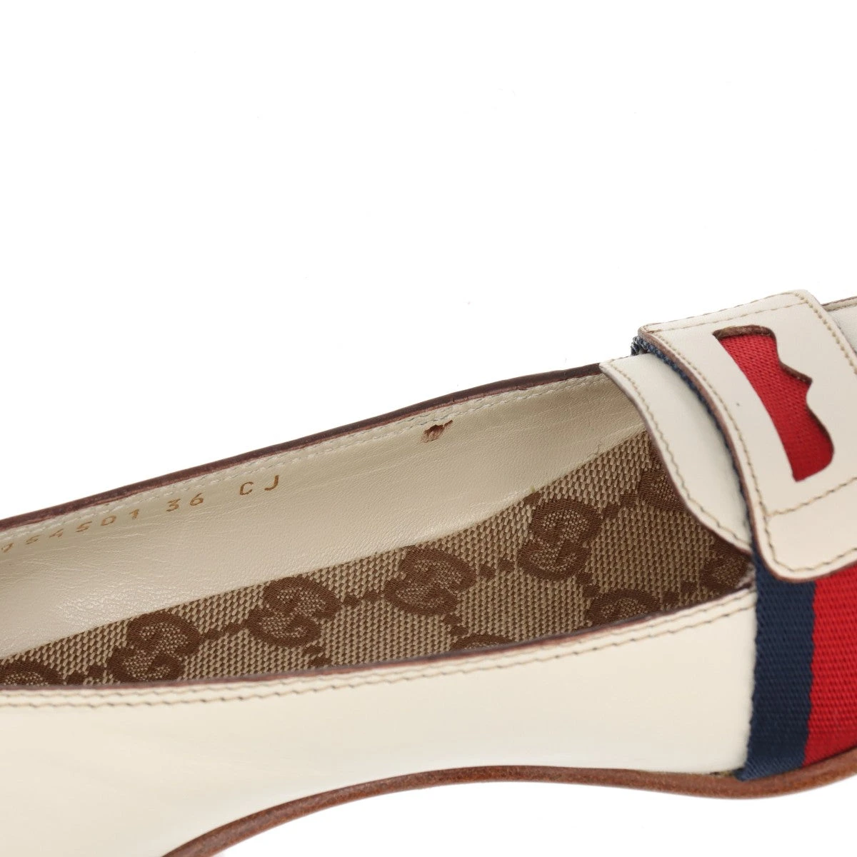 美品 グッチ シェリーライン レザー キャンバス ブーツ 36 GUCCI グッチ シェリーライン サイドゴアブーツ ブラック 36