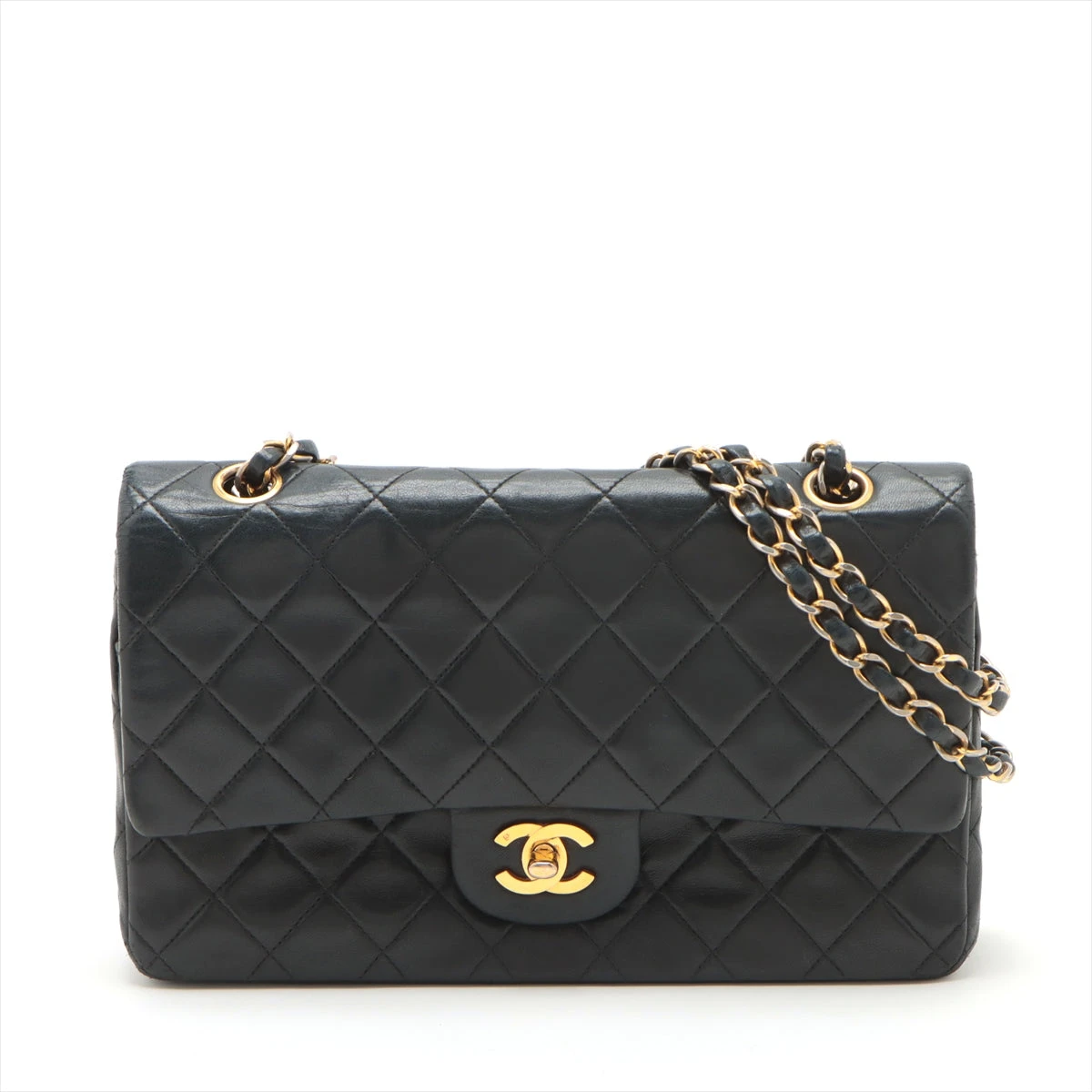 【チェーンで魅せる】CHANEL ダブルチェーンショルダーバッグ ダブルチェーンがアクセントに♪》 CHANEL ショルダーバッグ