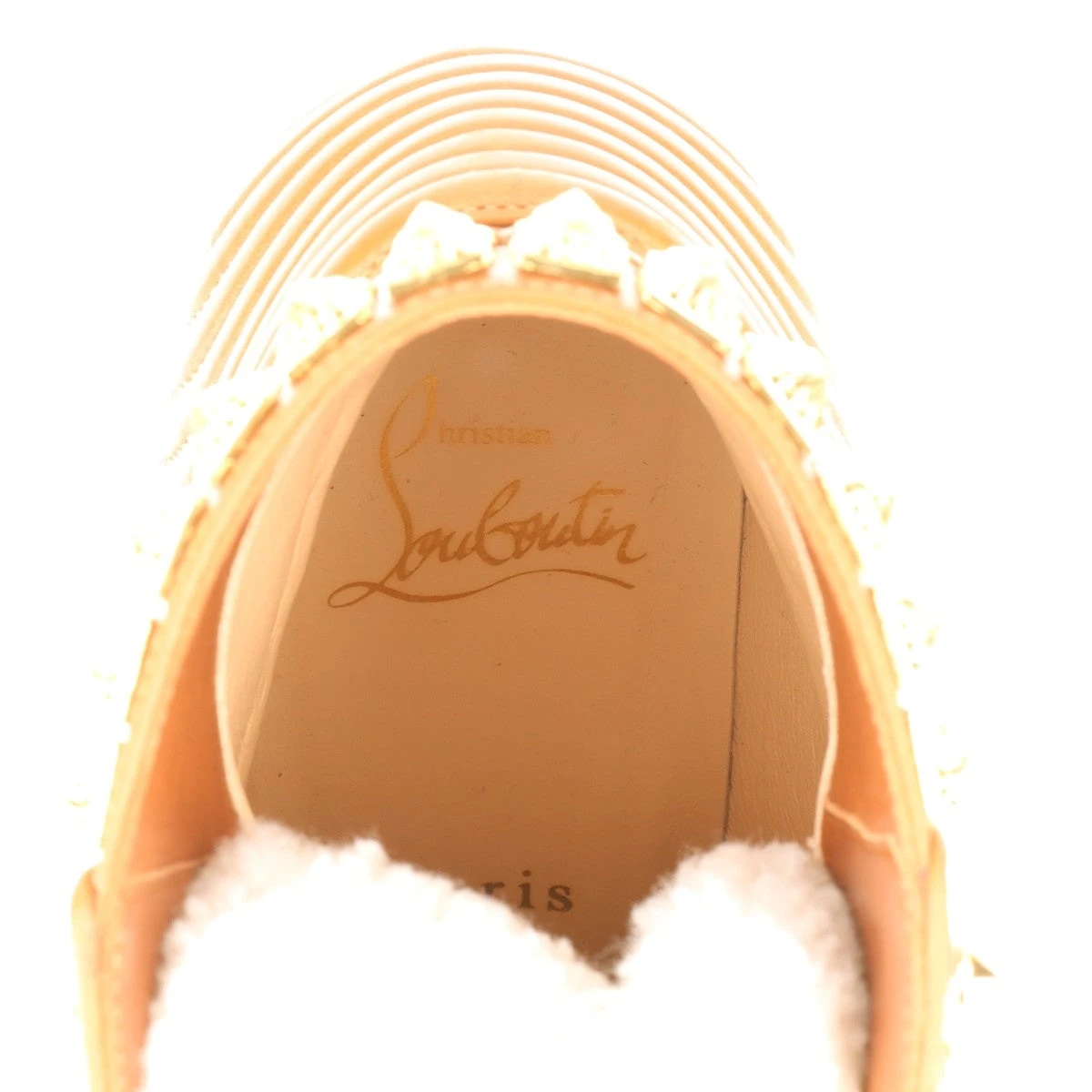 クリスチャンルブタン YETI DONNA ムートン×レザー ショート