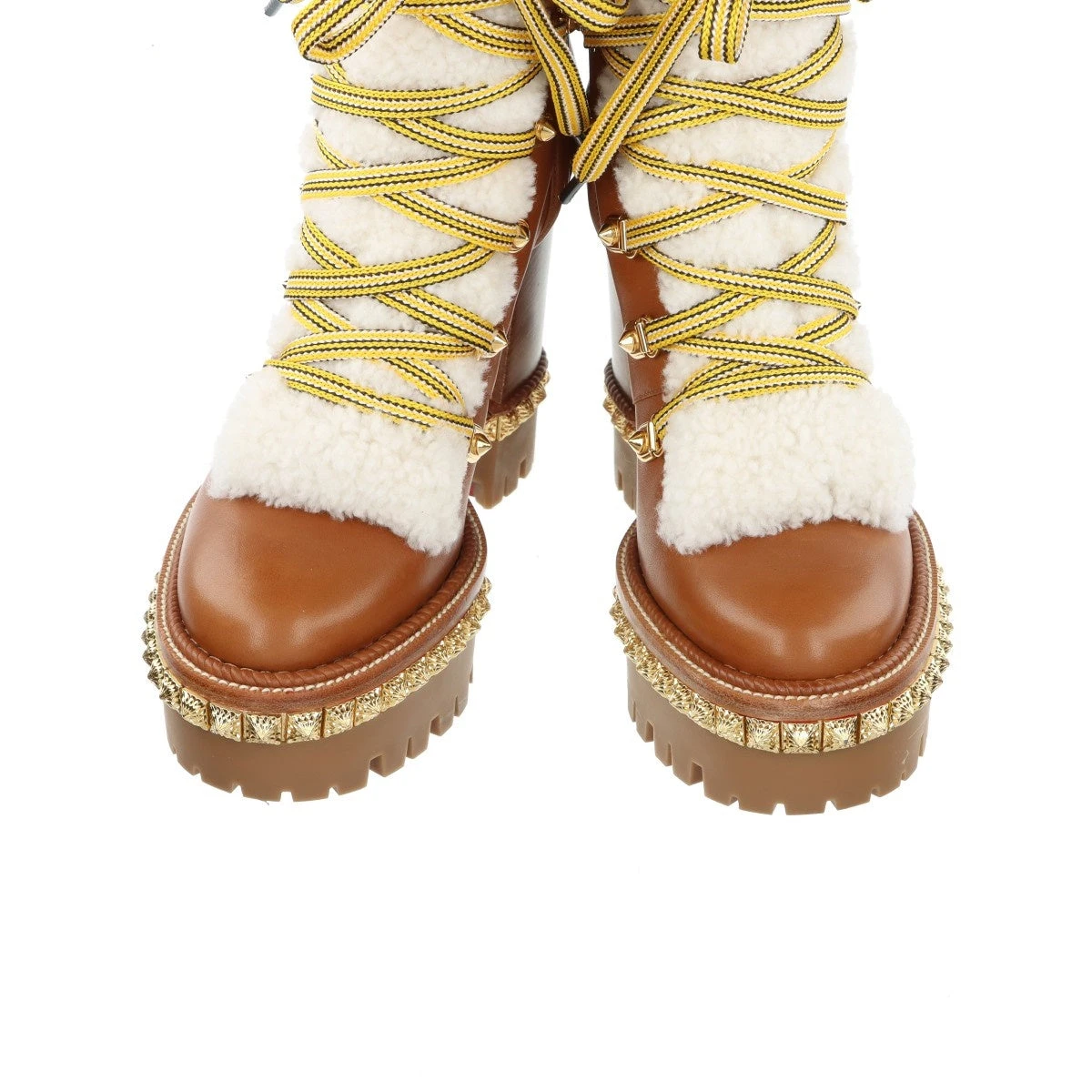 クリスチャンルブタン YETI DONNA ムートン×レザー ショート
