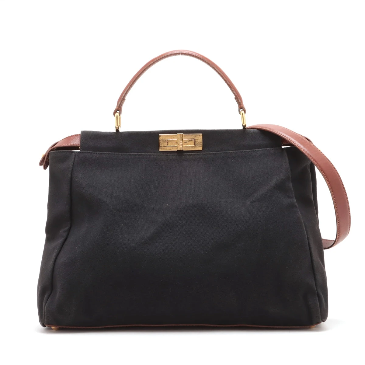 フェンディ] 8BN210 ピーカブー ラージ トートバッグ 内面ズッカ柄