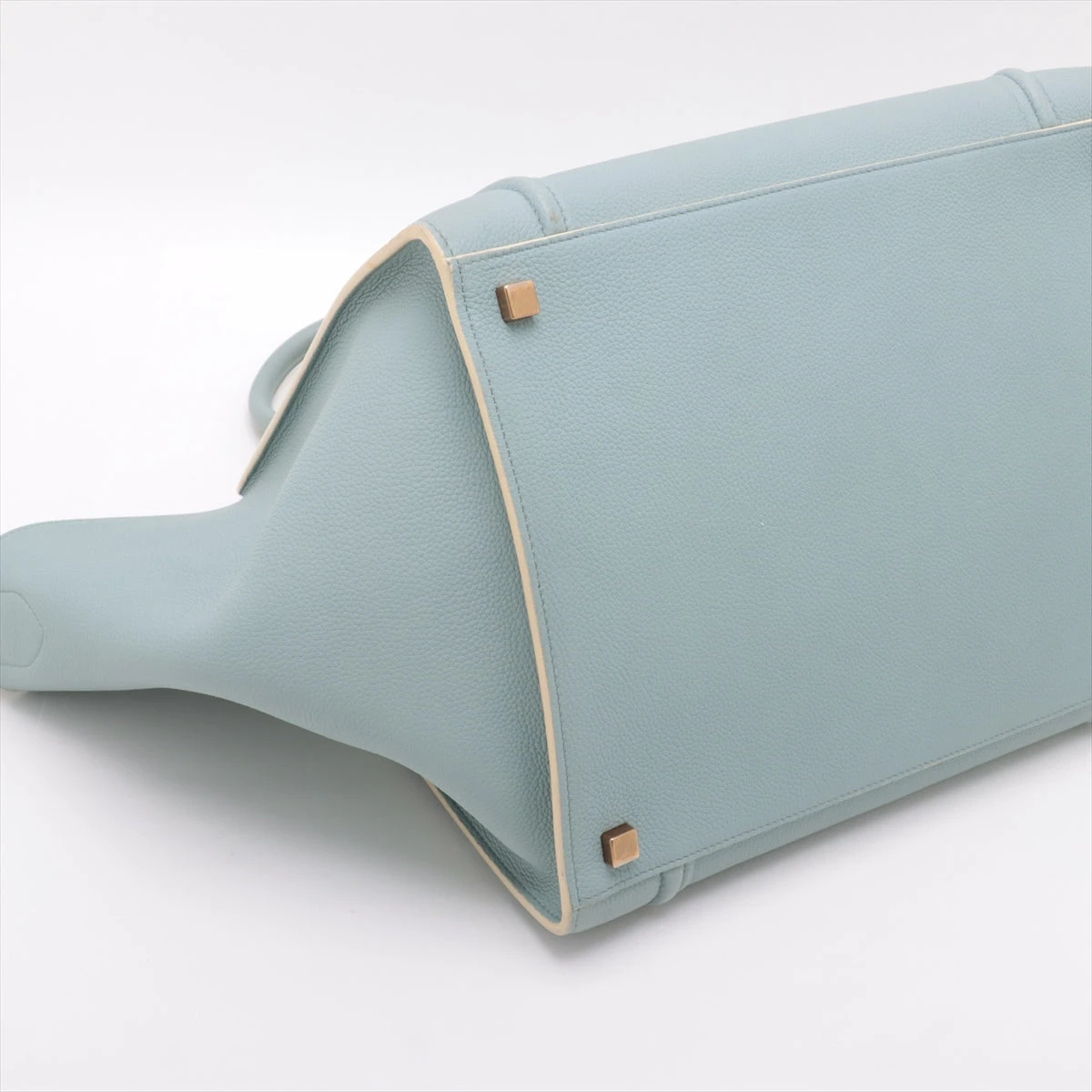 セリーヌ ラゲージ スモールスクエアファントム レザー ハンドバッグ