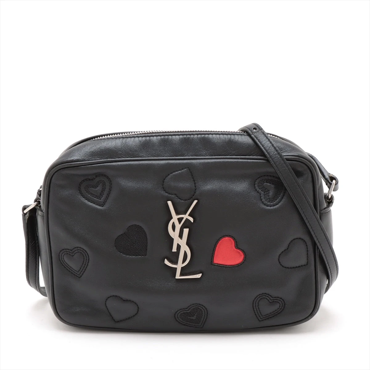 サンローランパリ ハート ルー レザー ショルダーバッグ