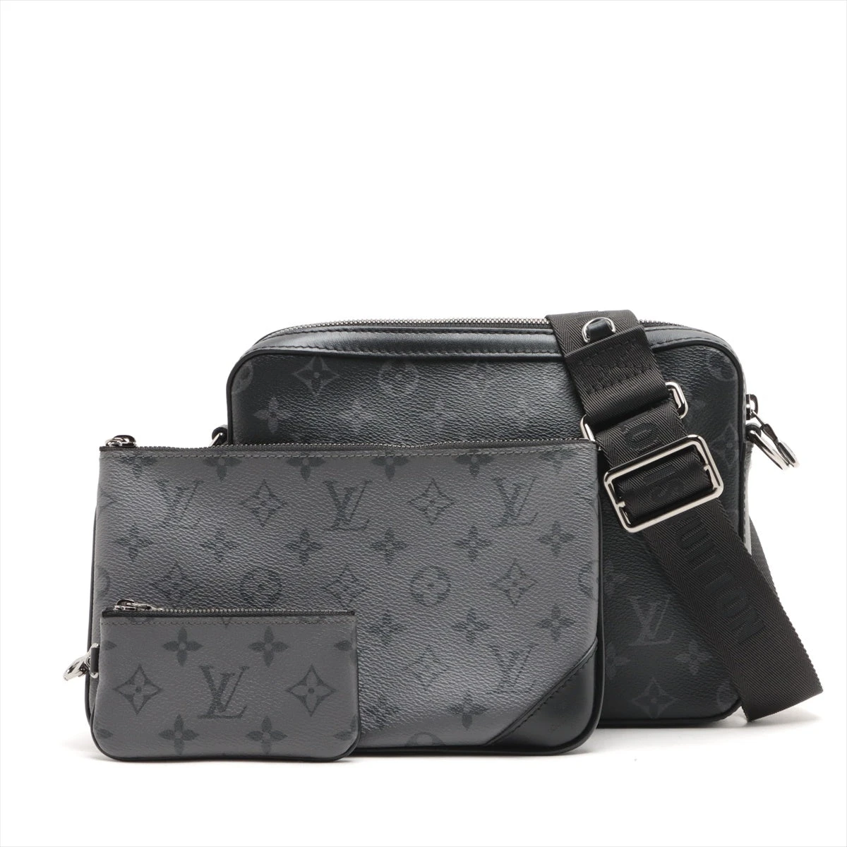 ヴィトン モノグラムエクリプス トリオメッセンジャー M69443 RFID反応