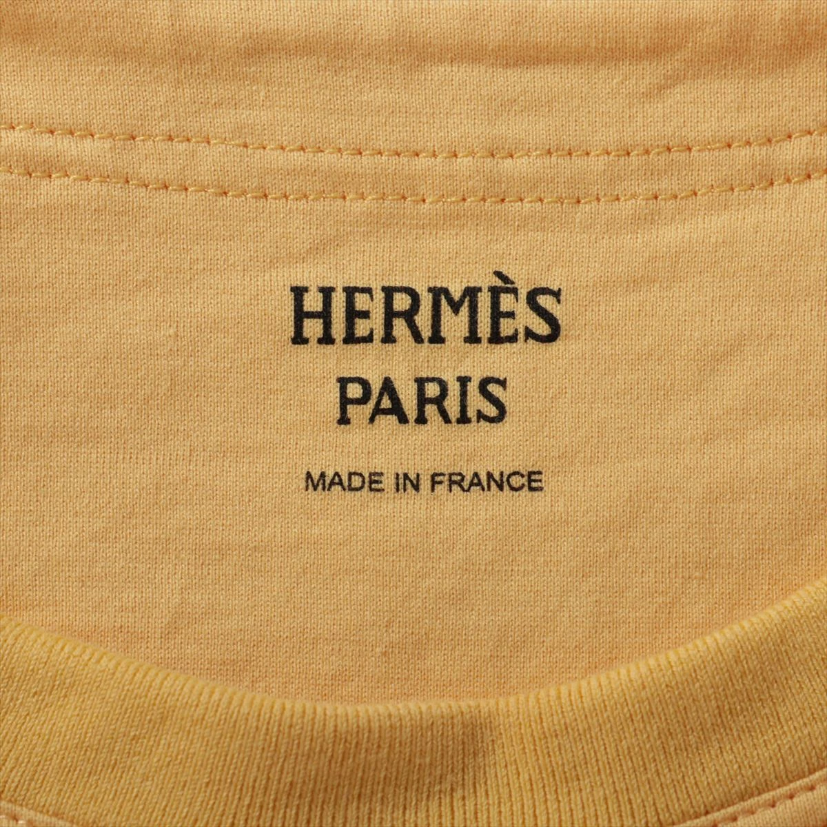HERMES エルメス シェーヌダンクル ロゴ刺繍 Tシャツ 34 HERMES エルメス シェーヌダンクル ロゴ刺繍 Tシャツ 34 HERMES