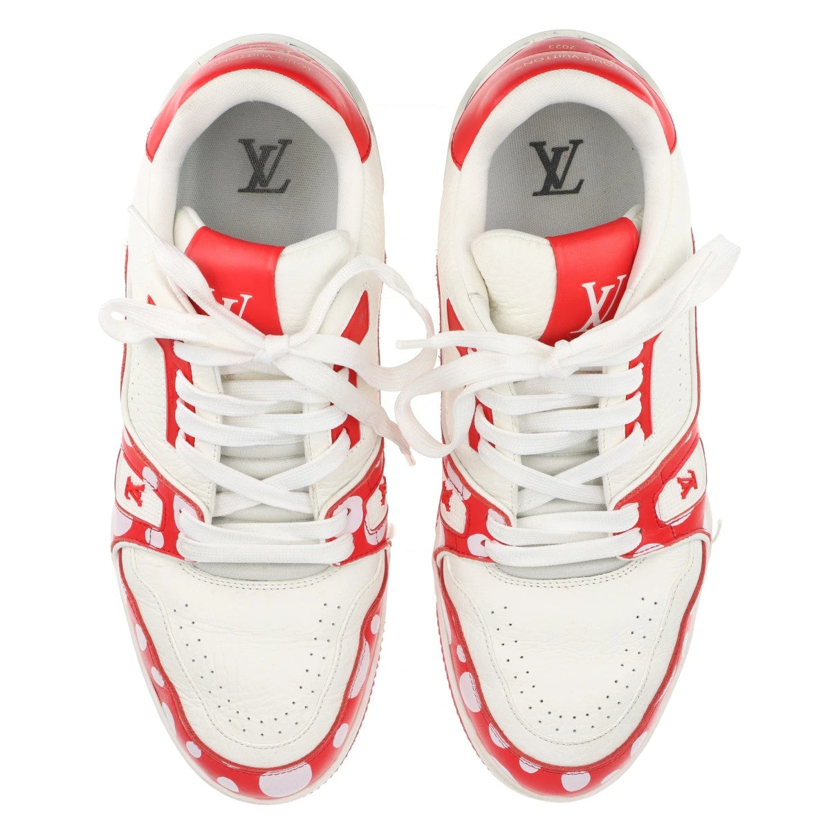 ヴィトン×草間彌生 LVトレイナーライン 22年 レザー スニーカー 7