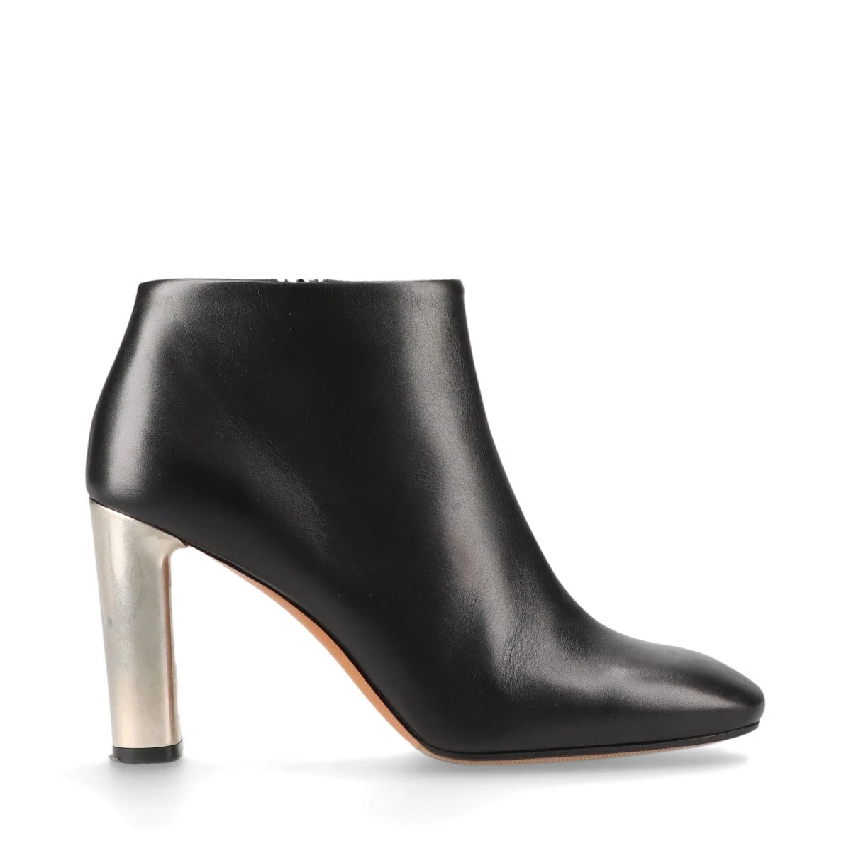 セリーヌ　CELINE フィービー期　ラップバックレスアンクルブーツ セリーヌ(Celine) フィービー期 レザー ジップ付き ショート