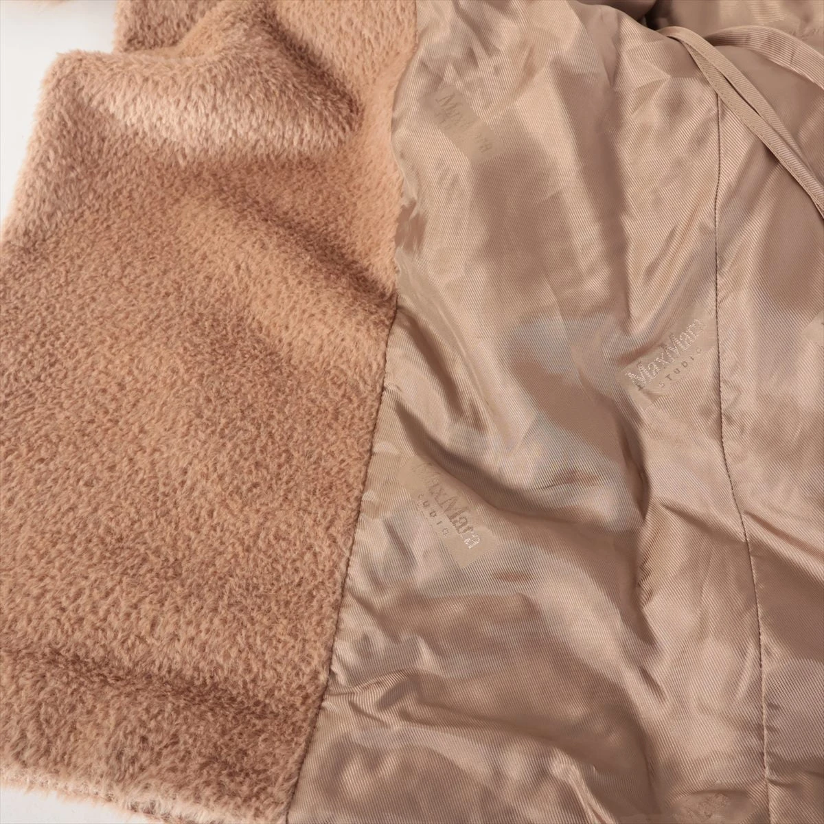 マックスマーラ　ツイード　モッズコート　ウール　アルパカ　モヘヤ　フード　40 Max Mara - 極美品 マックスマーラ Max Mara STUDIO コート