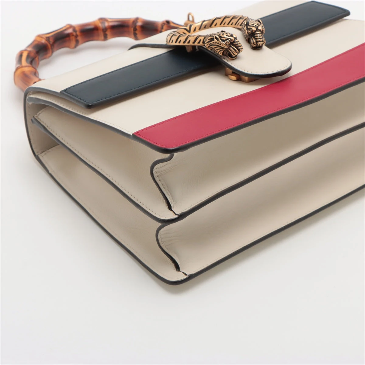 GUCCI ディオニュソス バンブー 2way ハンドバッグ トリコロール グッチ バンブー ディオニュソス レザー 2WAYハンドバッグ