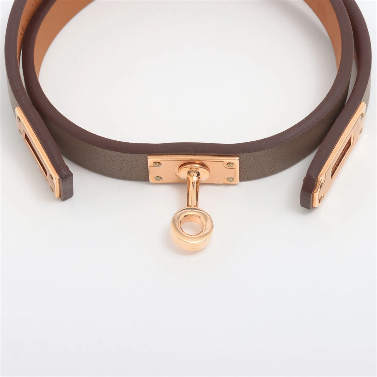 エルメス ミニケリードゥブルトゥール U:2022年 ブレスレット T2 GP×革