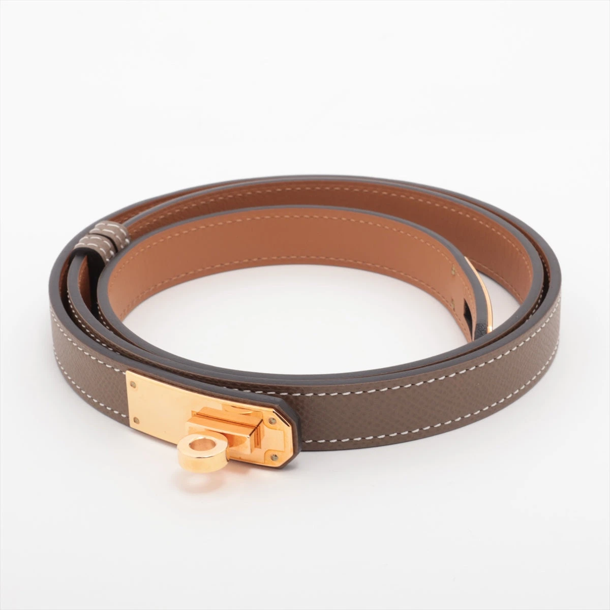 エルメス ケリーベルト U:2022年 ベルト レザー エトゥープ A3186522