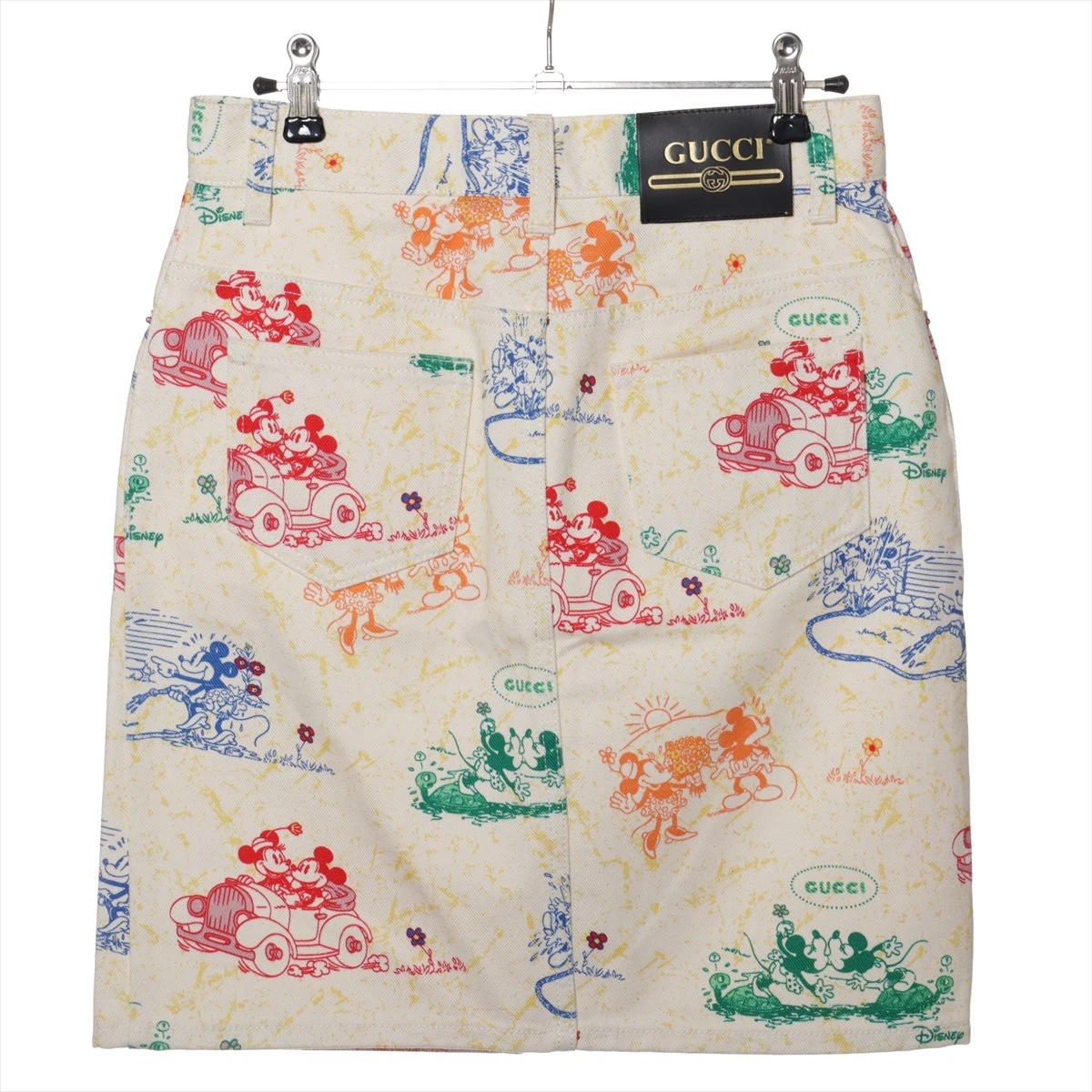 グッチ×ディズニー コットン スカート 40 レディース アイボリー  