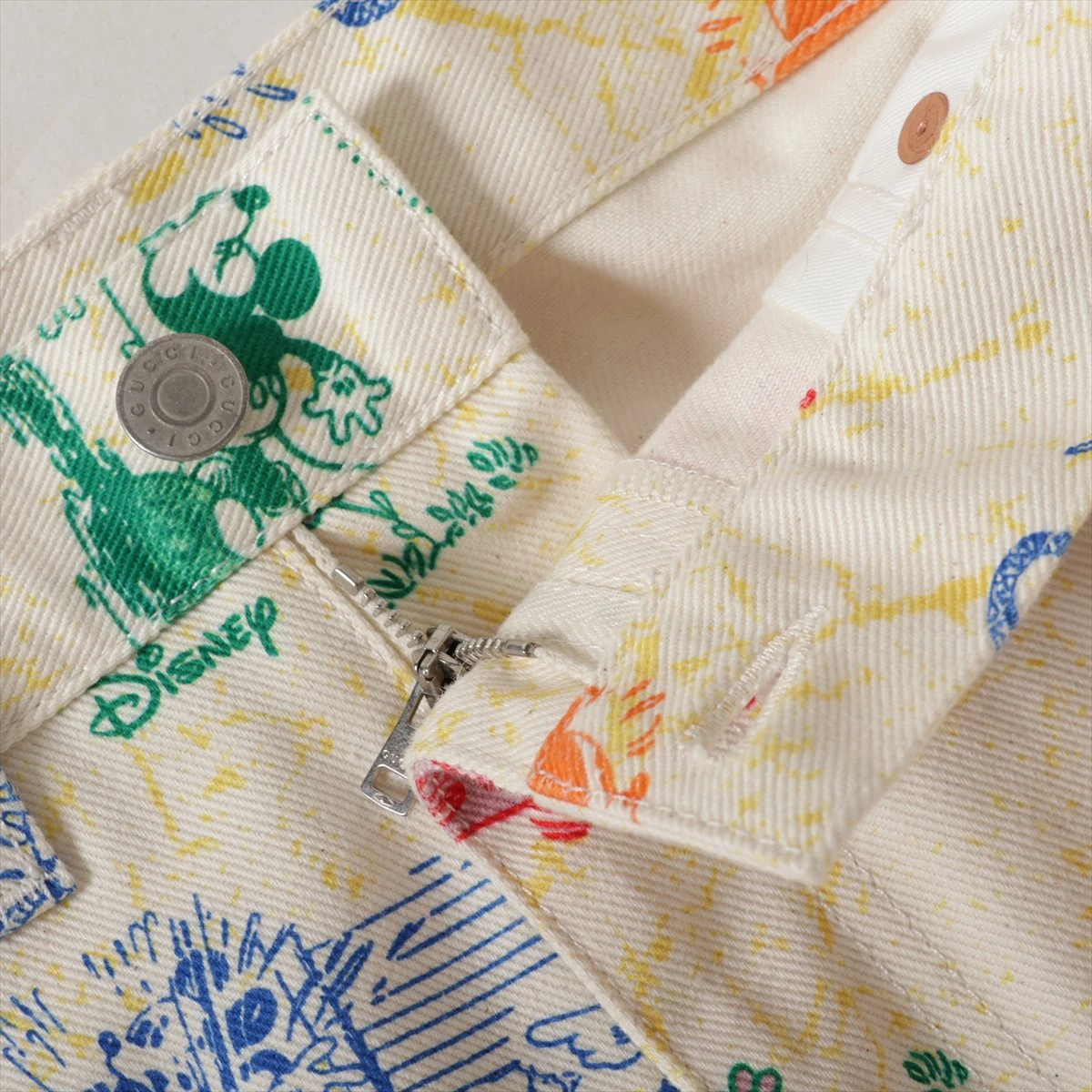 グッチ×ディズニー コットン スカート 40 レディース アイボリー  