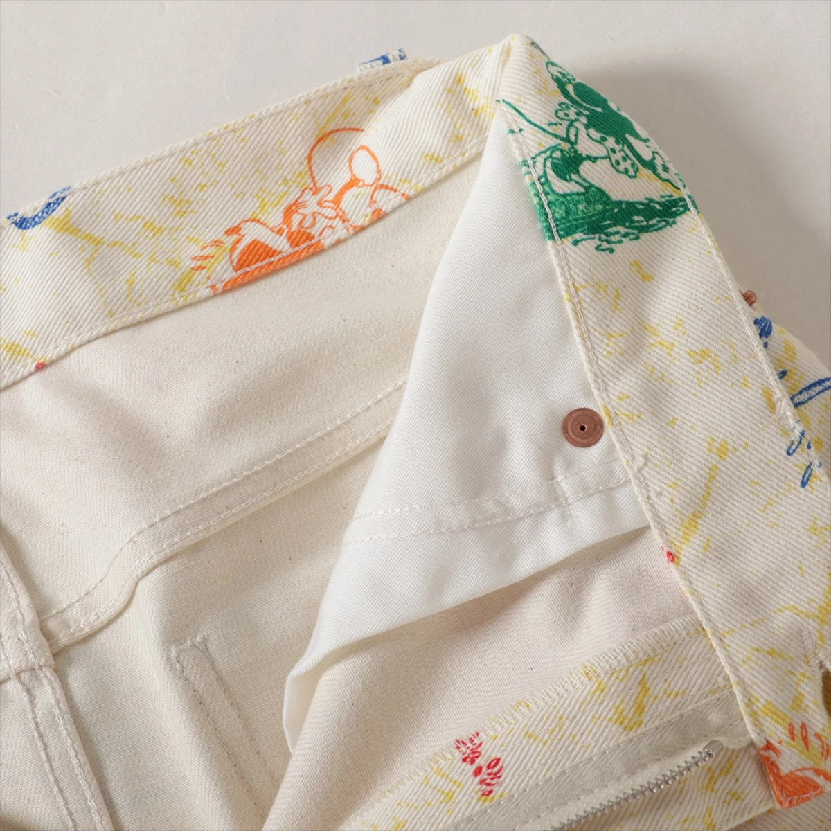 グッチ×ディズニー コットン スカート 40 レディース アイボリー  