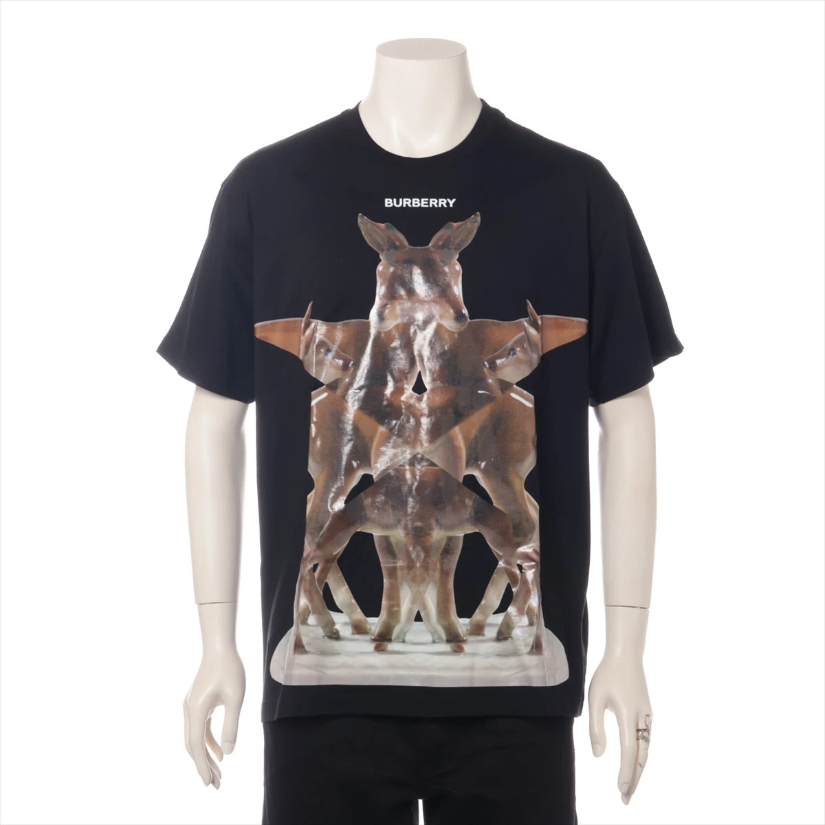 バーバリー ティッシ期 コットン ビッグ エマーソン オーバーサイズ Tシャツ 8017485-01.jpg