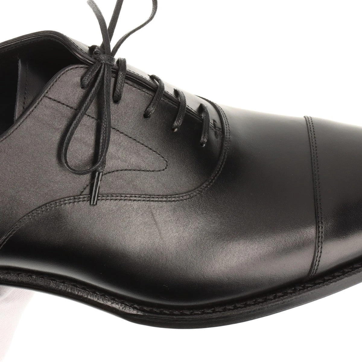 三陽山長 レザー レザーシューズ 9 メンズ ブラック R2010 友二郎