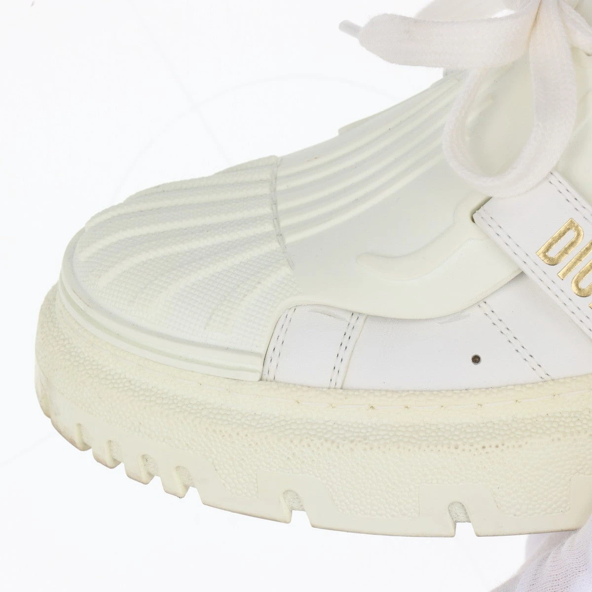 クリスチャンディオール DIOR-ID レザー×ラバー スニーカー 37